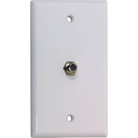 multi coaxial junction cover boxes at home depot|home depot coaxial wall plates.